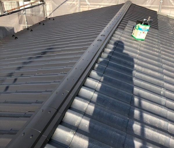 神奈川県平塚市　屋根塗装　防水工事　ウレタン防水