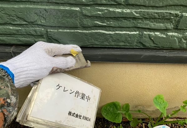 神奈川県伊勢原市　外壁塗装　屋根塗装　下地処理　ケレン作業 (2)