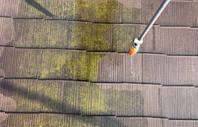 神奈川県秦野市屋根塗装工事　既存屋根の画像