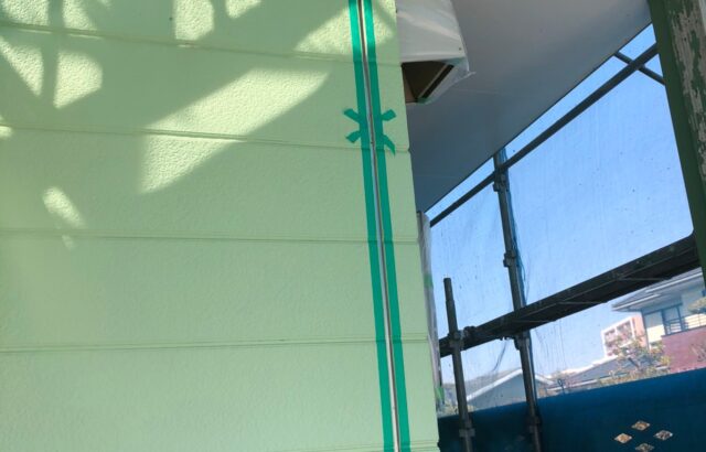 神奈川県秦野市　外壁塗装工事　下地処理　コーキング工事