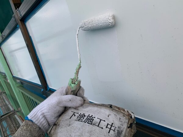 神奈川県秦野市　外壁塗装工事　鉄部付帯部塗装　下塗り～施工完了